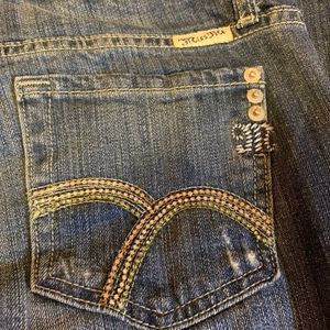 Miss Me Jeans with Rhinestone Embellished Pockets Size 26